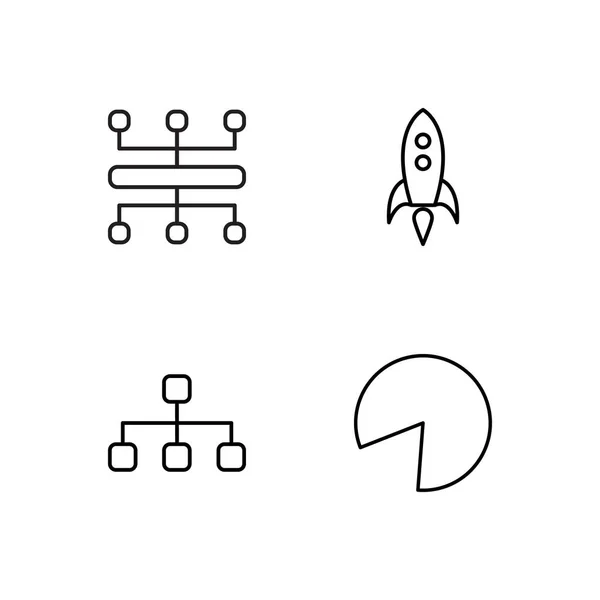 Pazarlama basit Seviyelendirilmiş Icons set