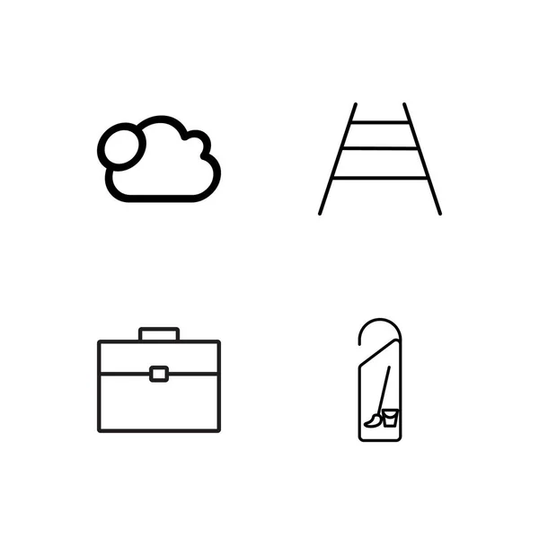 Travel simple outlined icons set — Stock Vector