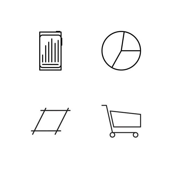 Pazarlama basit Seviyelendirilmiş Icons set