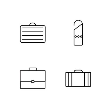 basit Seviyelendirilmiş Icons set seyahat