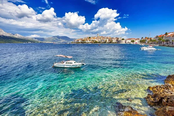 Arquitetura Histórica Cidade Velha Croácia Destino Turístico Popular Mediterrâneo Croácia — Fotografia de Stock