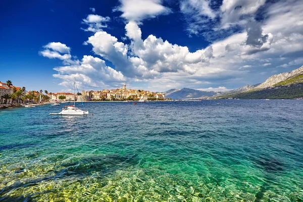 Architettura Storica Centro Storico Maestoso Paesaggio Croazia Popolare Destinazione Turistica — Foto Stock