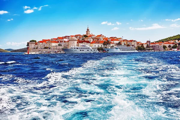 Architettura Storica Centro Storico Maestoso Paesaggio Croazia Popolare Destinazione Turistica — Foto Stock