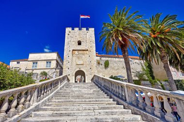 Hırvatistan, popüler turistik destinasyon Hırvatistan Avrupa'nın tarihi mimari tarihi kent