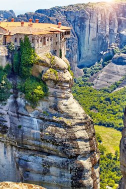 Büyük Manastırı, Varlaam Meteora, Meteora manastırları, Yunanistan Kalambaka yüksek kaya üzerinde. UNESCO Dünya Mirası