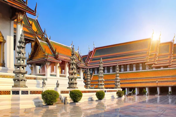 Ett Tempel För Den Emerald Buddha Thailand Bangkok Wat Phra — Stockfoto