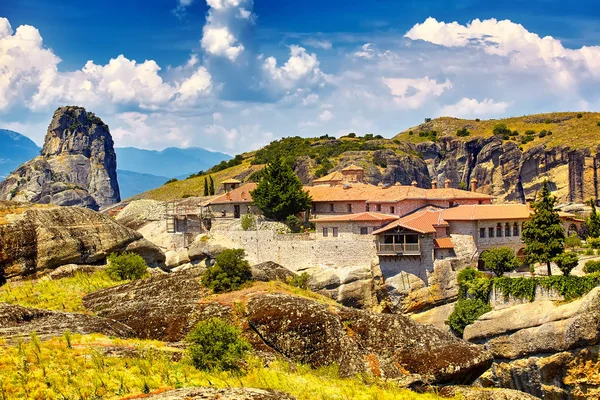 Mosteiros Meteora Grécia Kalambaka Património Mundial Unesco Imagens Royalty-Free