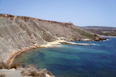 Gnejna Bay, Golden Bay, Malta Panoraması