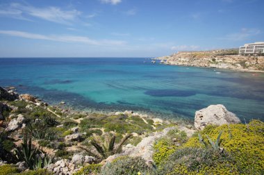 Golden Bay resort (IR-Ramla), oteller Malta ünlü kumlu plaj üzerinde