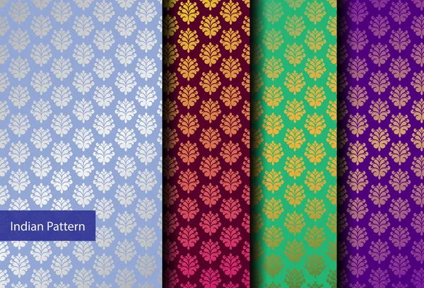 Kleurrijke Patroon Vector Illustratie Set Islam Arabisch Aziatische Oosterse Indische — Stockvector