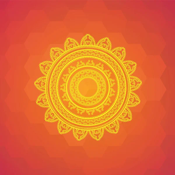 Colorida Ilustración Vectorial Mandala Inspirado Islam Árabe Asiático Oriental Indio — Vector de stock