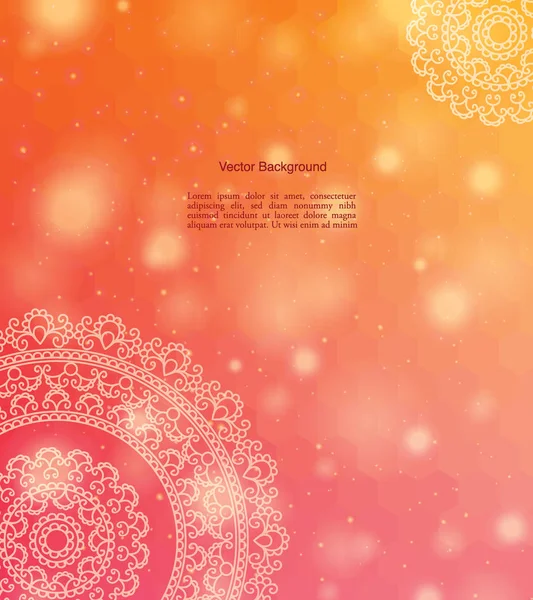 Színes Mandala Vektoros Illusztráció Ihlette Iszlám Arab Ázsiai Keleti Indiai — Stock Vector