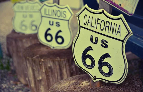 View Route Decorations City Seligman Arizona — Stock Photo, Image