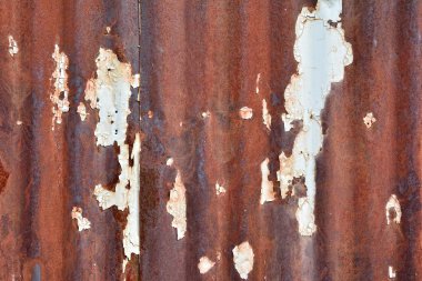 Paslı bozuk sac Close-Up