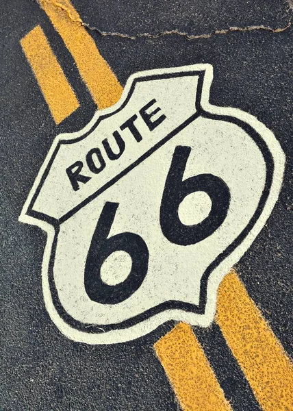 Das Mythische Route Schild Kalifornien Usa — Stockfoto