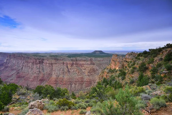 South Rim Grand Canyon Prima Del Tramonto Arizona Stati Uniti — Foto Stock