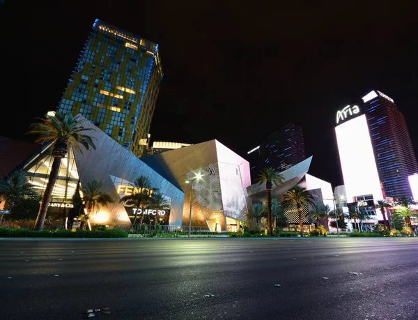 Las Vegas Nevada Juli 2017 Nacht Uitzicht Vanaf Aria Resort — Stockfoto