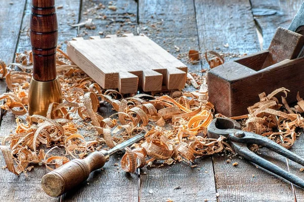 Schreinerwerkzeuge. — Stockfoto