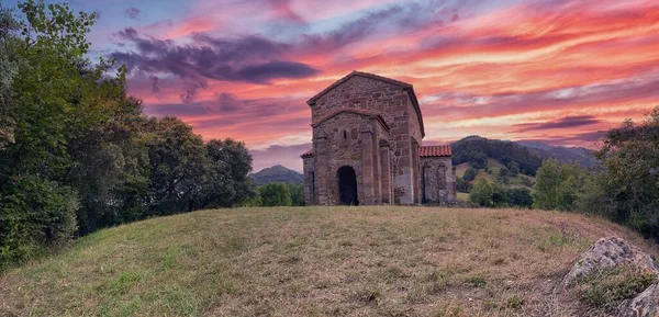 Lkbaharda Lena Kilisesi Aziz Christine Dış Görünüşü Santa Cristina Lena — Stok fotoğraf