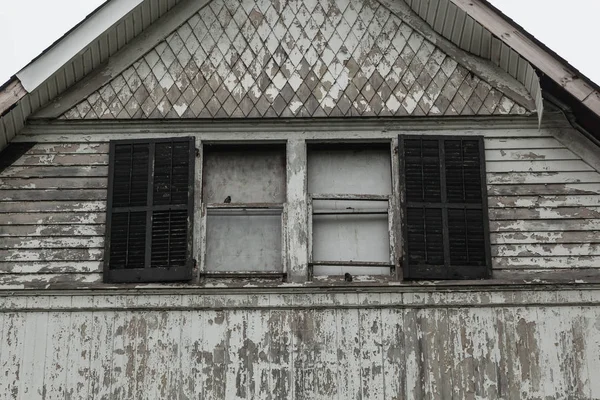 Details Sind Einem Alten Verfallenen Haus Sehen Das Reparaturbedürftig Ist — Stockfoto