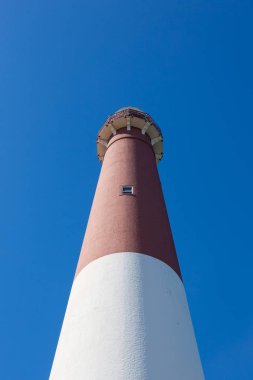 Tarihi Barnegat deniz feneri görünümünü Long Beach Adası. Eski Barney bilinen.