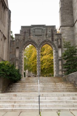 Princeton Üniversitesi'nde muhteşem mimarlık örneği Princeton, New Jersey - 1 Kasım 2017:
