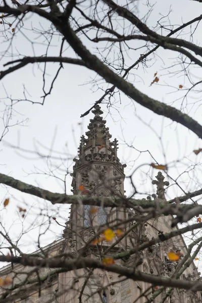 Princeton New Jersey November 2017 Top Princeton University Chapel Seen — Stock Photo, Image