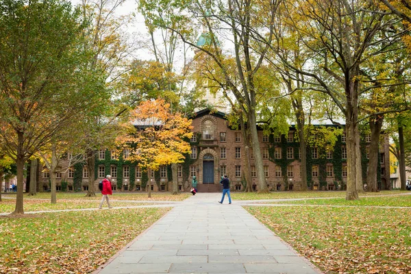 Princeton New Jersey Noviembre 2017 Exterior Nassau Hall Día Otoño —  Fotos de Stock