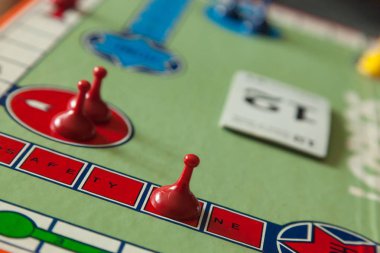 Woodbridge, New Jersey - 9 Ekim 2018: ayrıntılarını bir 1980'lerde maalesef masa oyunu gösterilir