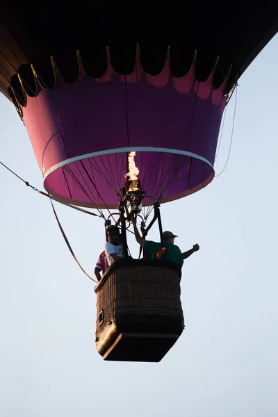 Branchburg Νιού Τζέρσεϊ Ιουλίου 2018 Ένα Αερόστατο Ζεστού Αέρα Παίρνει — Φωτογραφία Αρχείου