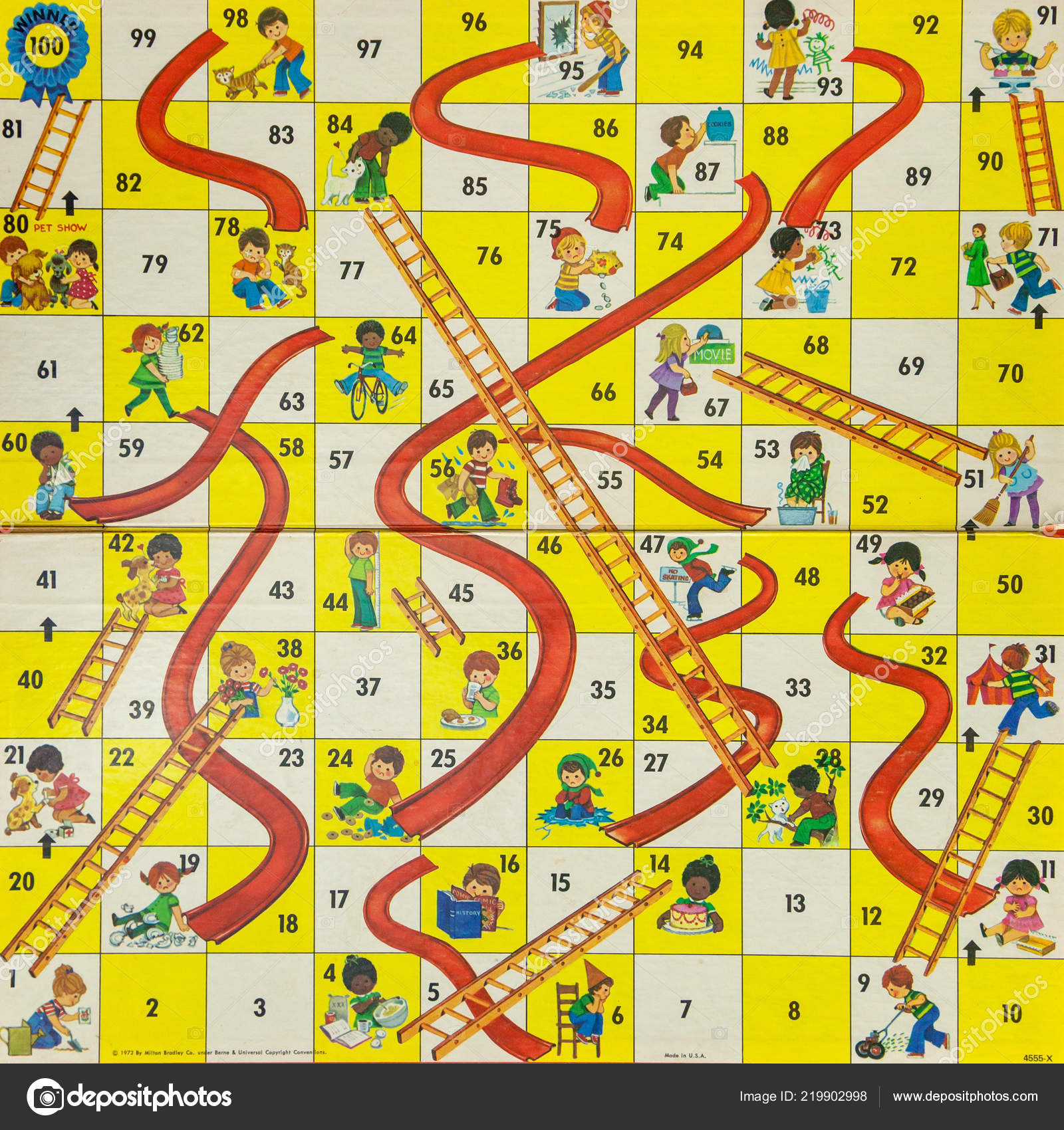 Woodbridge New Jersey October 2018 Circa 1980S Board Game Chutes Stock woodbridge-new-jersey-october-2018-circa-1980s-board-game-chutes-stock