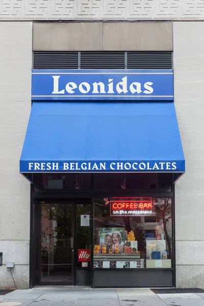 New York New York August 2018 View Exterior Leonidas Belgian — Stock Photo, Image