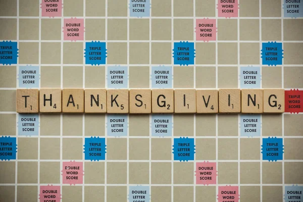 Woodbridge New Jersey November 2018 Scrabble Tiles Spell Out Word — Stock Photo, Image