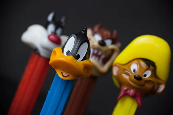 Looney Tunes Pez dispensers Rechtenvrije Stockfoto's