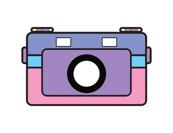 Set Whimsical Flat Design Camera Illustrations Pastel Colors — Stock Photo, Image