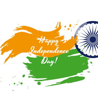 Mutlu bağımsızlık günü Hindistan tebrik kartı arka plan