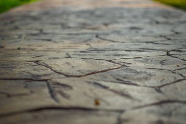 Geçit beton damgalı malzeme, seçici fo yakından görünümü