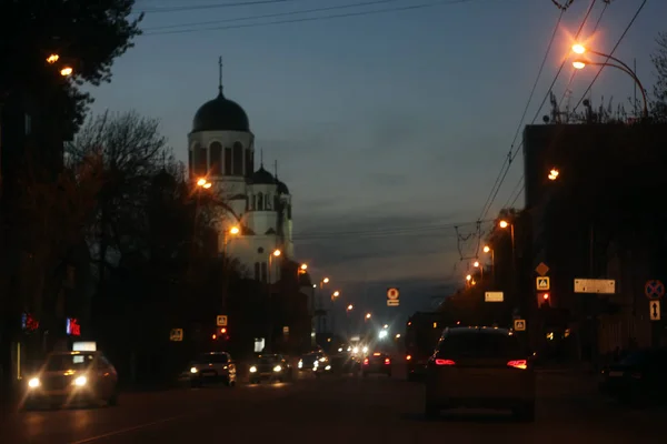 Yekaterinburg Russia May 2018 Church Blood Street Karl Liebknecht Night — Stock Photo, Image