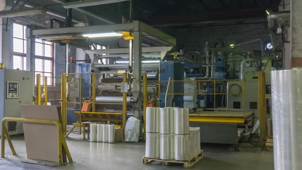 Produção Química Filme Bopp Extrusão Filmes Produção Uma Película Estiramento — Fotografia de Stock