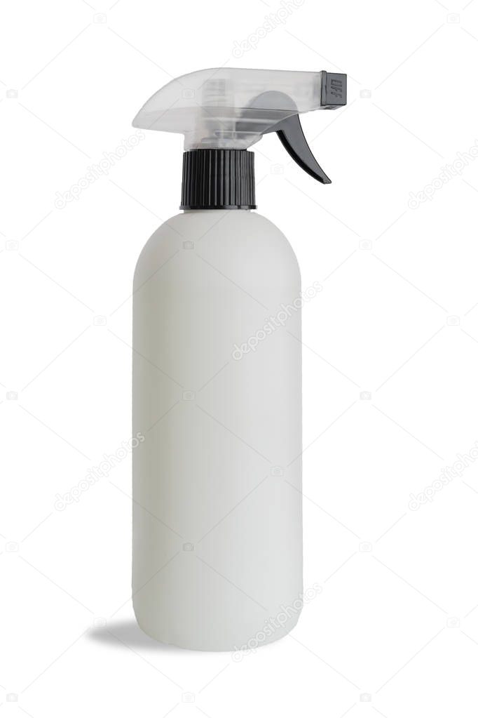 Spray pulverizer bottle isolated on a white background