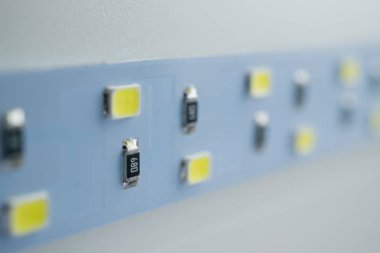 LED ışık şerit closeup elektronik aksamlar ve komponentler