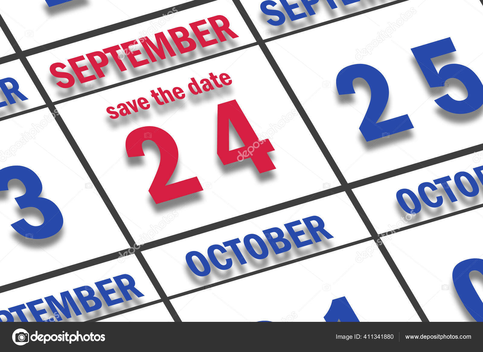 September 24Th Day Month Date Marked Date Calendar Autumn Month