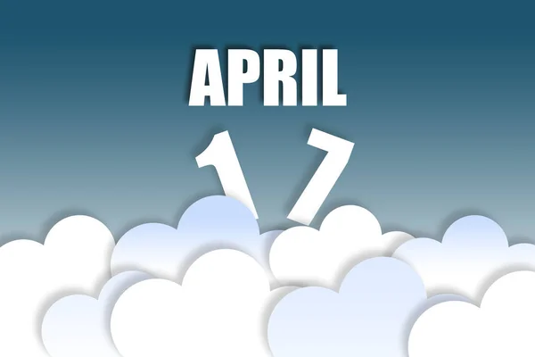 April 17Th Day Month Month Name Date Floating Air Beautiful — Stock Photo, Image