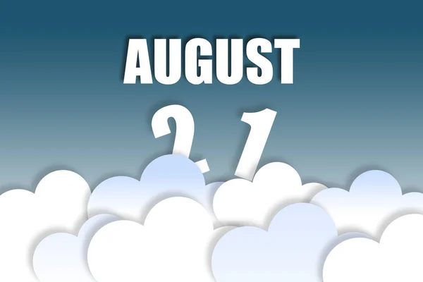 August 21St Day Month Month Name Date Floating Air Beautiful — Stock Photo, Image