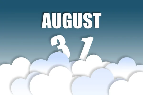 August 31St Day 31Of Month Month Name Date Floating Air — Stock Photo, Image