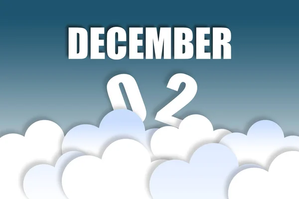 December 2Nd Day Month Month Name Date Floating Air Beautiful — Stock Photo, Image