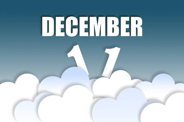 December 11Th Day Month Month Name Date Floating Air Beautiful — Stock Photo, Image