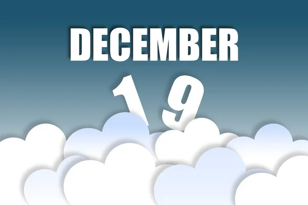 December 19Th Day Month Month Name Date Floating Air Beautiful — Stock Photo, Image
