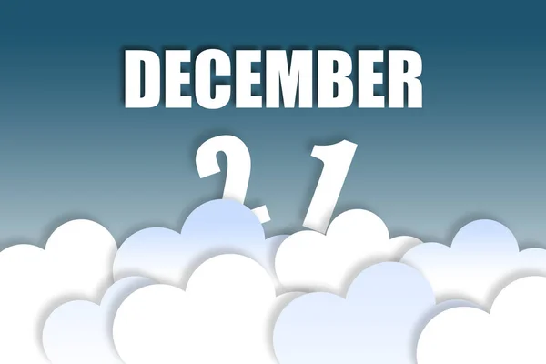 December 21St Day Month Month Name Date Floating Air Beautiful — Stock Photo, Image