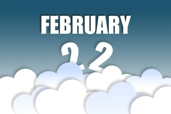 February 22Nd Day Month Month Name Date Floating Air Beautiful — Stock Photo, Image